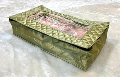 Premium Satin Lehenga Cover Bag – Code: G038 | 24 x 13.5 x 6 inch ( 2 Pieces )