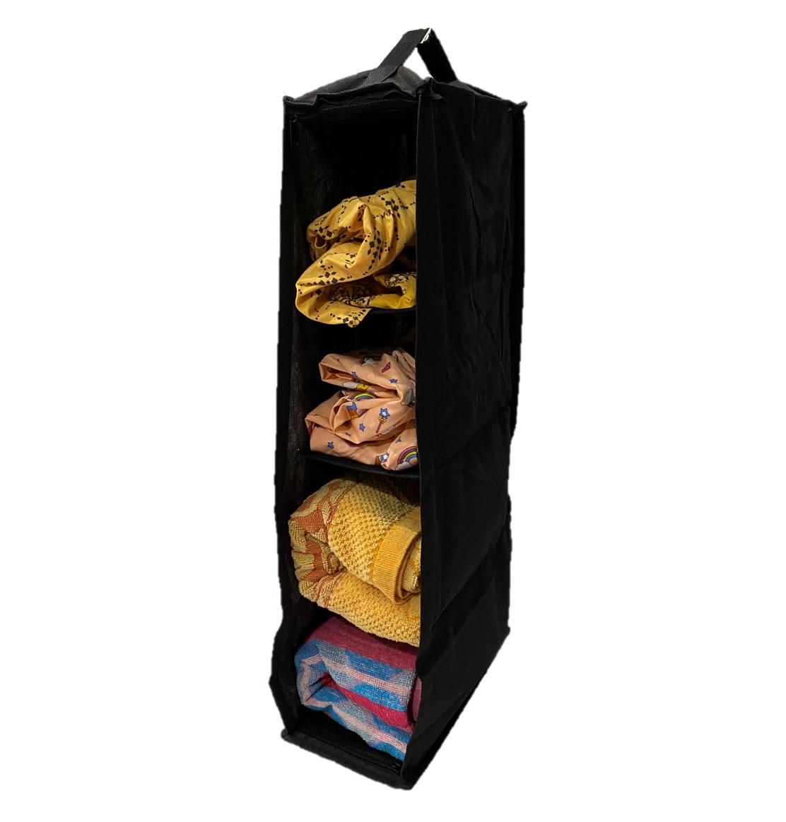 4 slots Wardrobe Hanging Kit – Black (Code: H011)