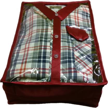Top Transparent Satin Shirt Cover – Maroon (Code: G023) ( 3 Pcs )