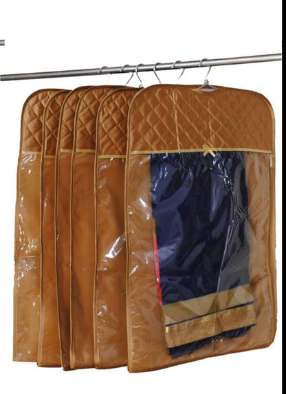 Premium Satin Hanging Saree Cover (Purple) (Code: S013) 4 Pcs