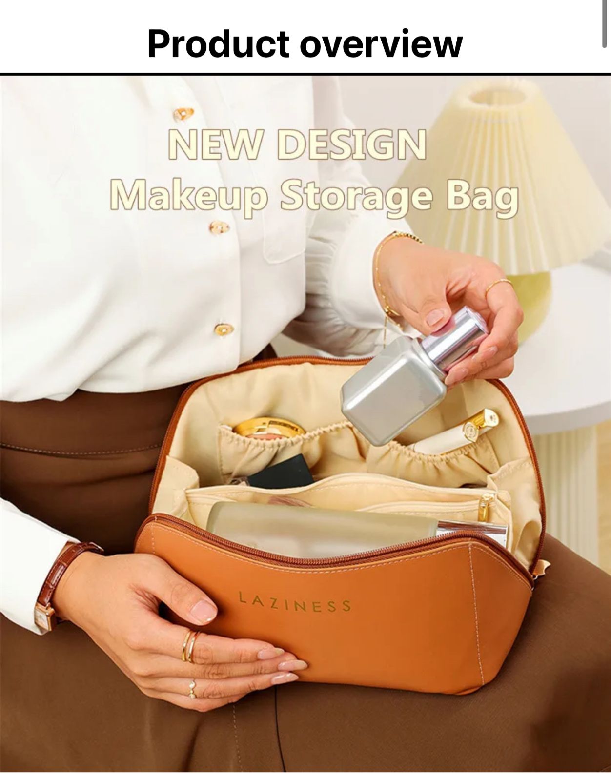 Large Capacity Travel Cosmetic Bag