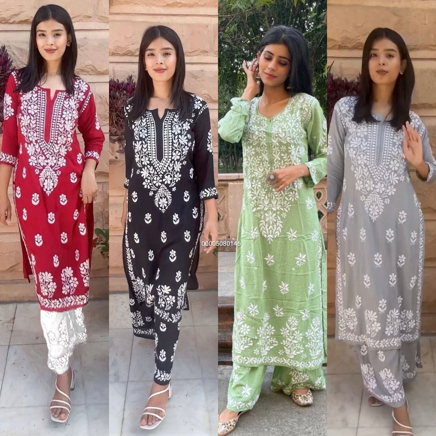 New Heavy Designer Beautiful Lucknowi Kurti And Pant