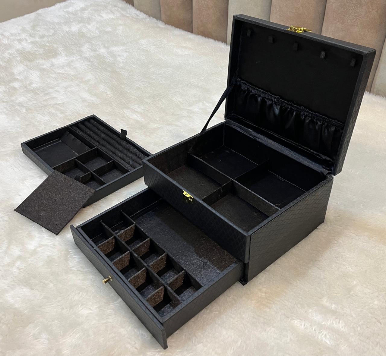 Multi level Jewelry Box in Luxury finish - Premium Quality and Sophisticated Looks