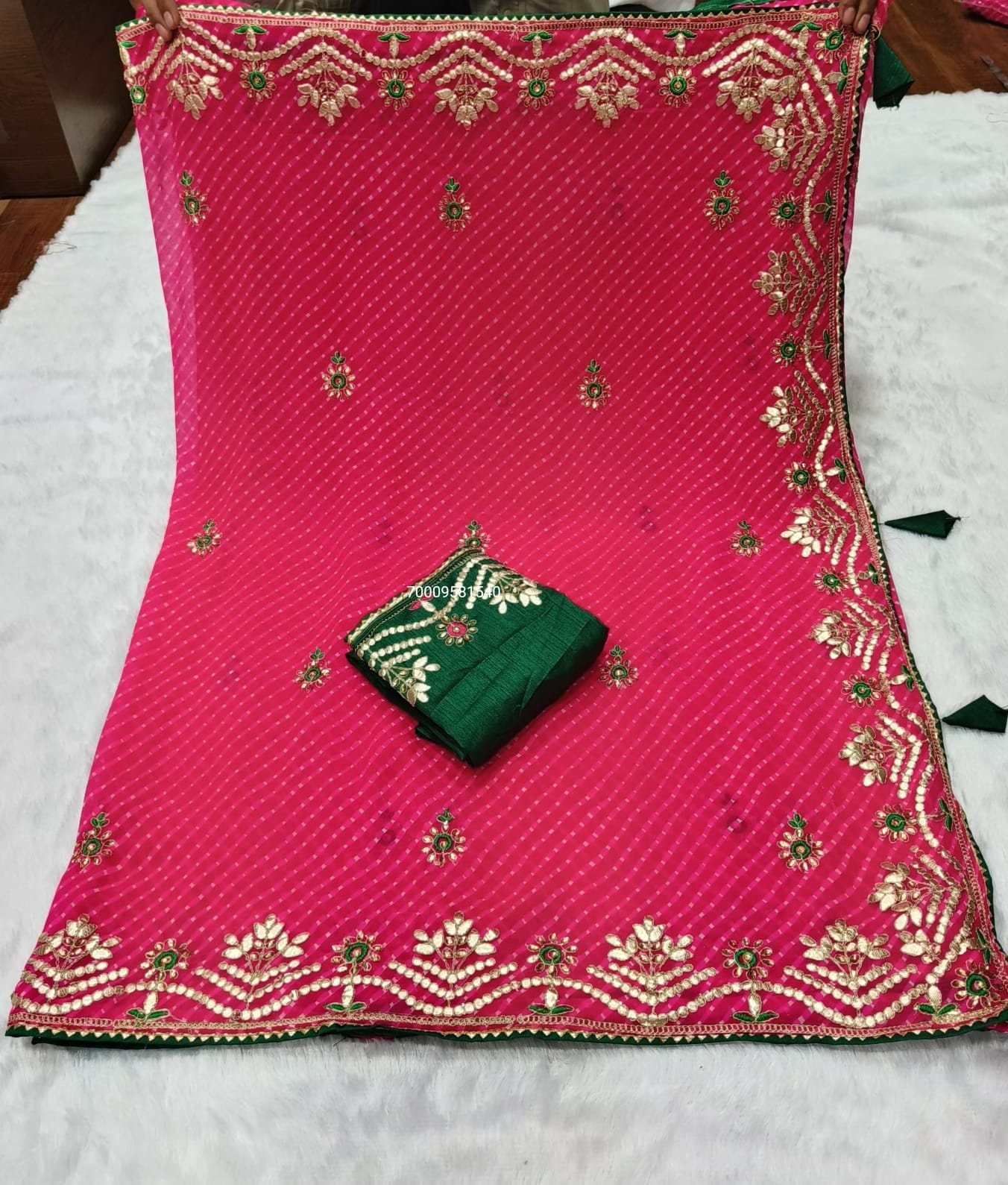 Awesome Jaipuri Gotta Work Sarees