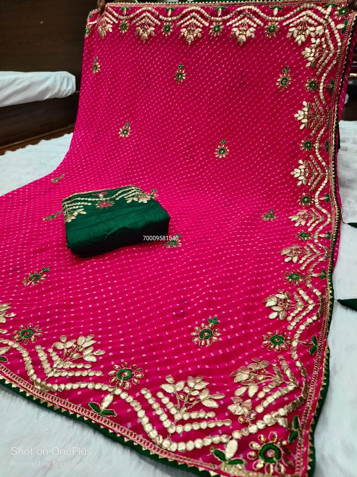 Awesome Jaipuri Gotta Work Sarees