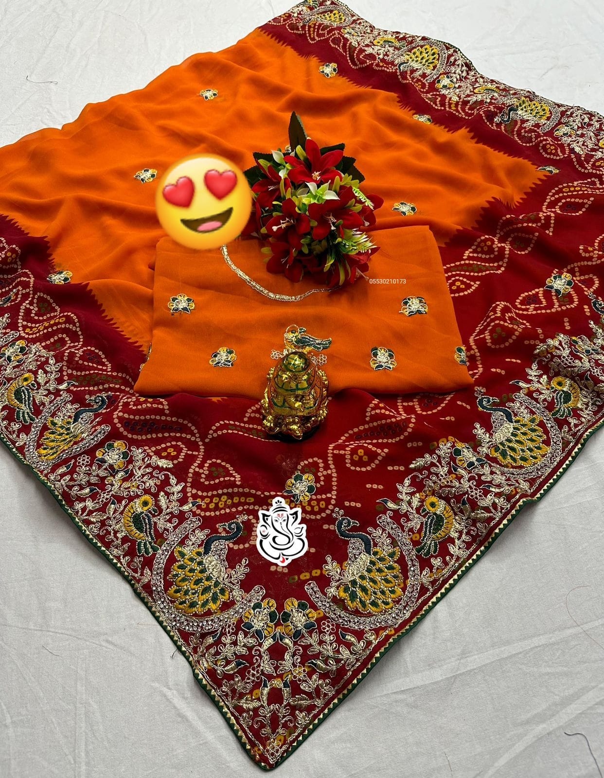 New design rajasthani chunri pila sarees