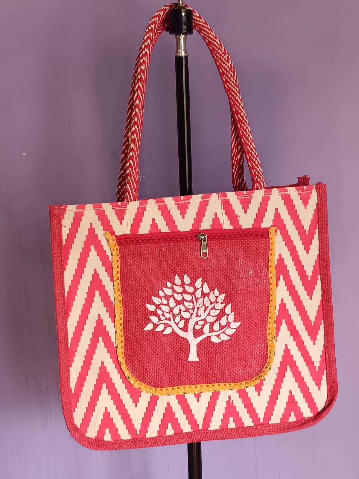 Eco Friendly Shoulder Jute Bag for Office, College, Small Travel bags, Shopping Bag, Grocery Bag, Gym Bag, Tote Bag. Handbags