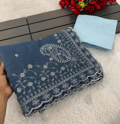 Pretty SOFT crunchy crush Silk Sarees In Super Budget Range