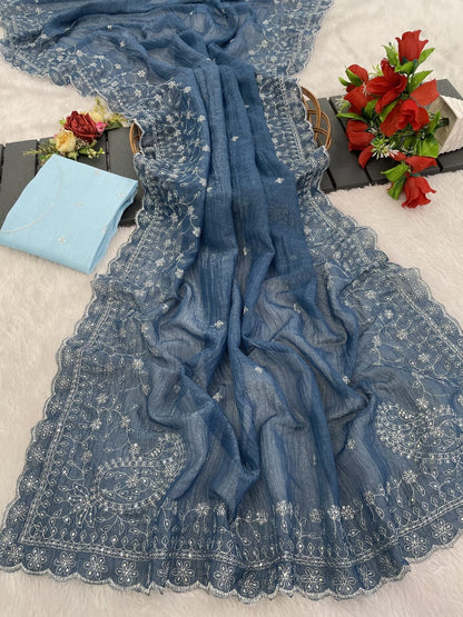 Pretty SOFT crunchy crush Silk Sarees In Super Budget Range