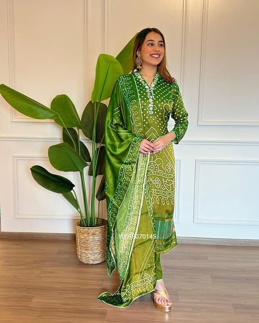 Designer Festive Wear Kurti, Pant & Dupatta Set