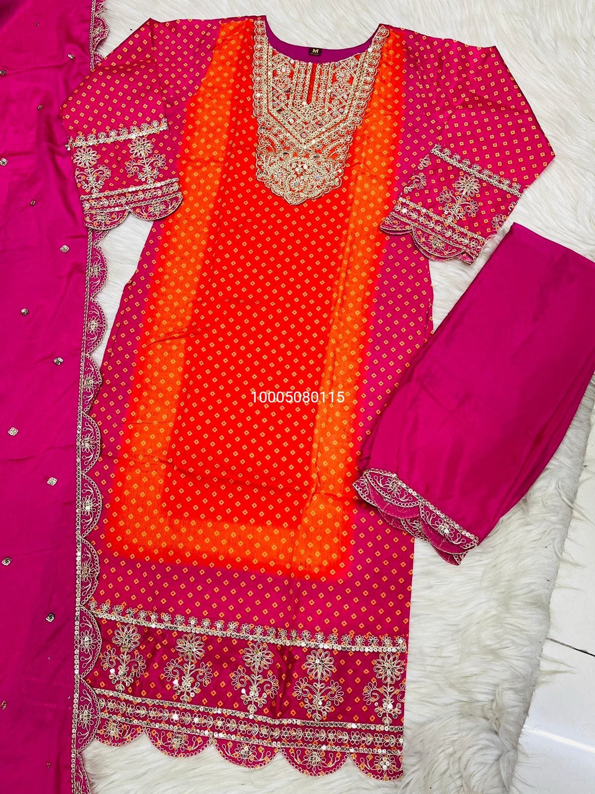 Superb Quality Chinon Silk Designer Suit