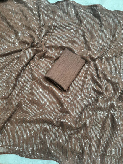 Bollywood celebrity sequence saree