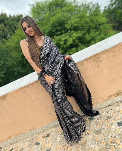 Party wear soft georgette saree