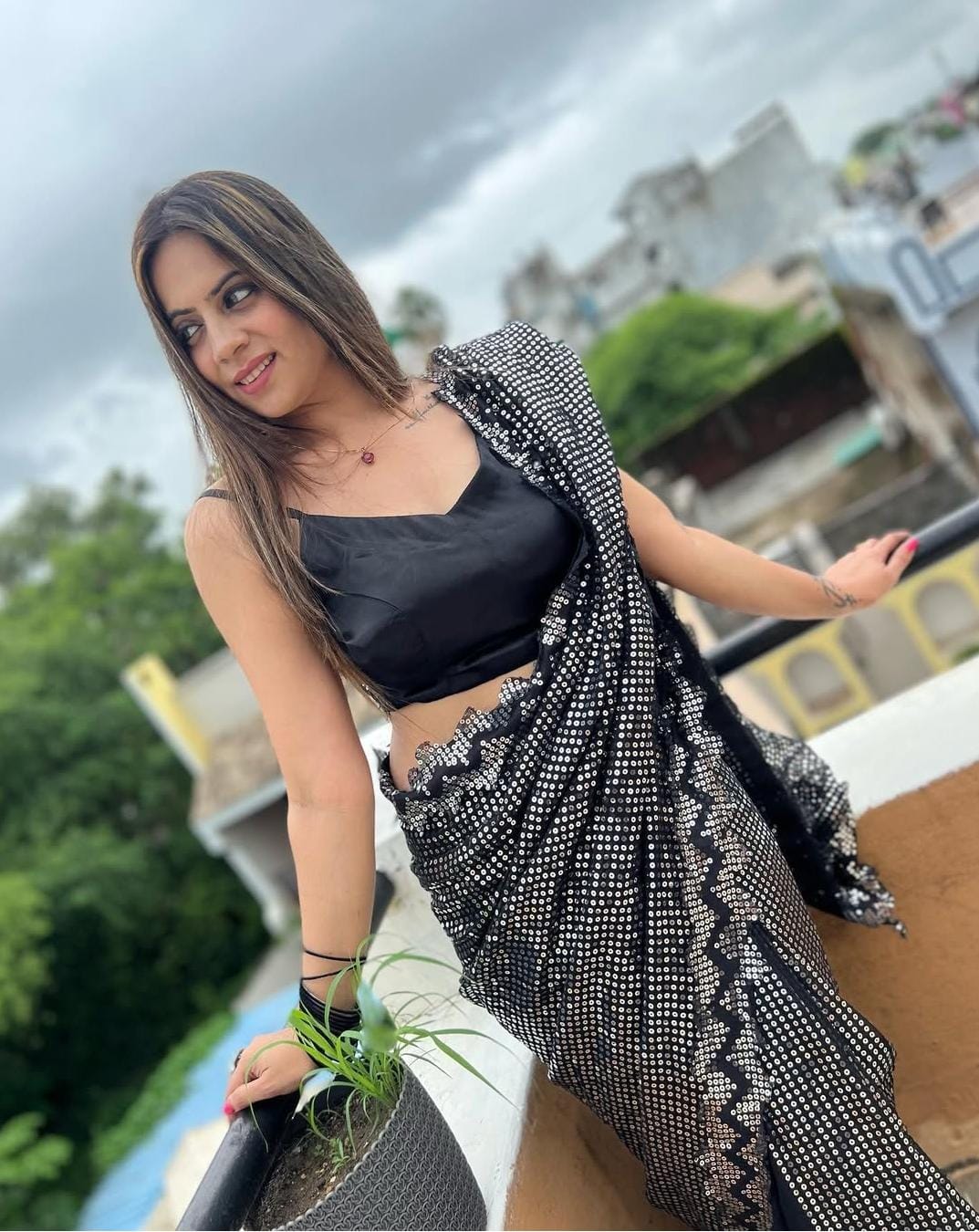 Party wear soft georgette saree