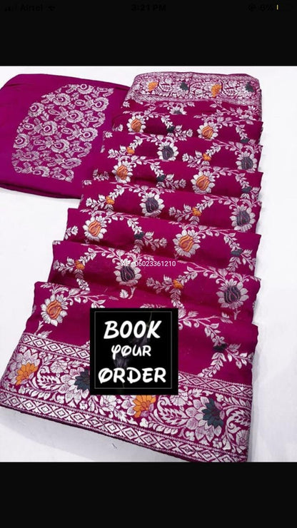 Superb Quality Banarasi Cotton Silk Saree