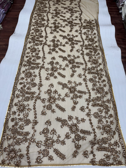 New Trending Bollywood Blockbuster Net Sequins Saree