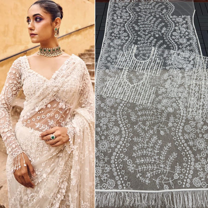 New Bollywood Blockbuster Net Sequins Saree