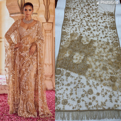 New Bollywood Blockbuster Net Sequins Saree