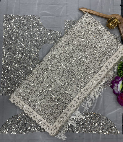 New Bollywood Deepika Padukone Blockbuster Sequins Saree