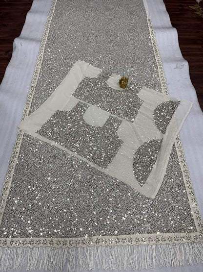 New Bollywood Deepika Padukone Blockbuster Sequins Saree