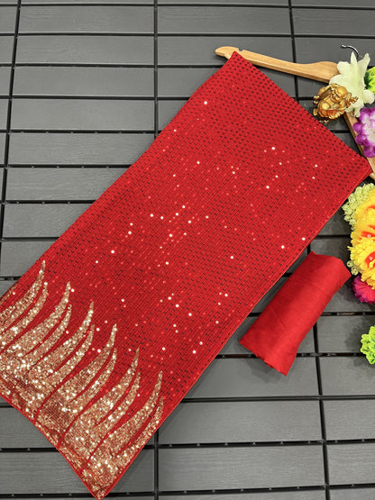 New Bollywood Blockbuster Dual Sequins Saree – DF 3405