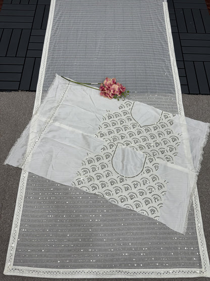 New Bollywood Blockbuster 3MM Sequins Saree