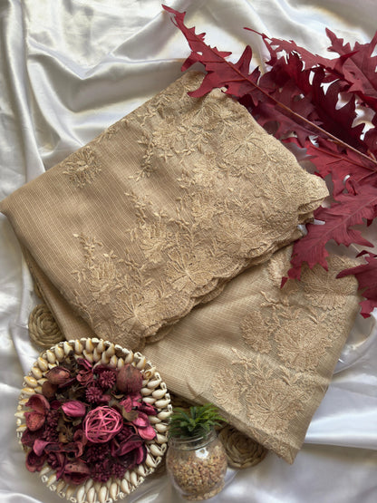 Bollywood Designer Saree – Pure Soft Kota Doriya with Cutwork & Multi Thread Work | Code: DF KOTA