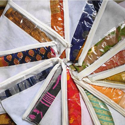 Economy Single Saree Cover with Clear Window – Heavy 80 GSM Non Woven ( 24 Pieces )