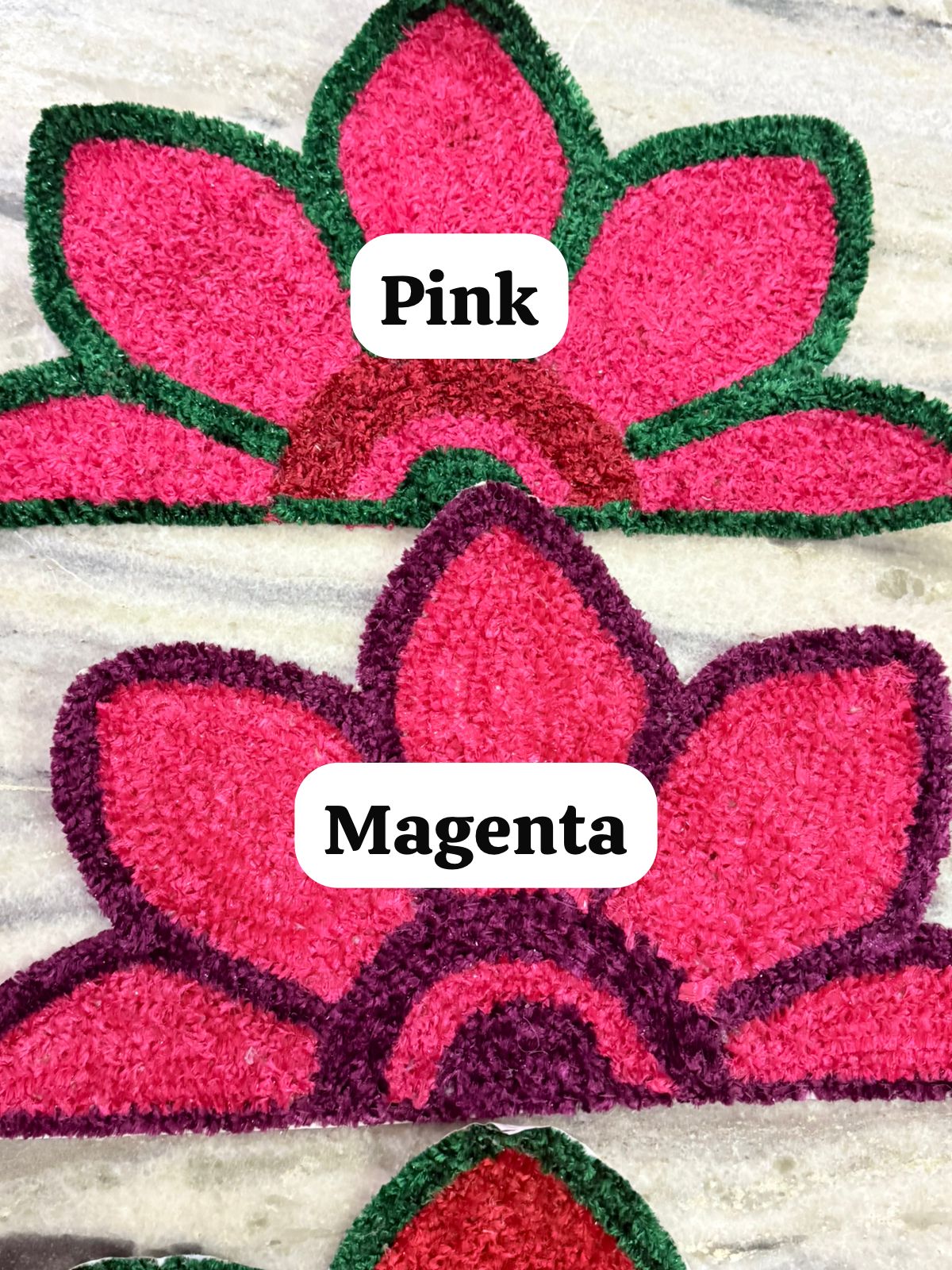 Rangoli Mats Set – 4 Pieces (24x12 inch) | Decorative Floor Mats