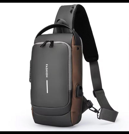 Best Selling Anti-Theft Crossbody Sling Bag for Men & Boys with Password Lock