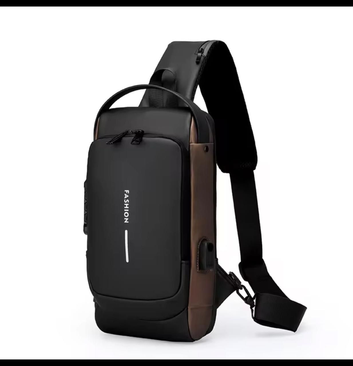 Best Selling Anti-Theft Crossbody Sling Bag for Men & Boys with Password Lock