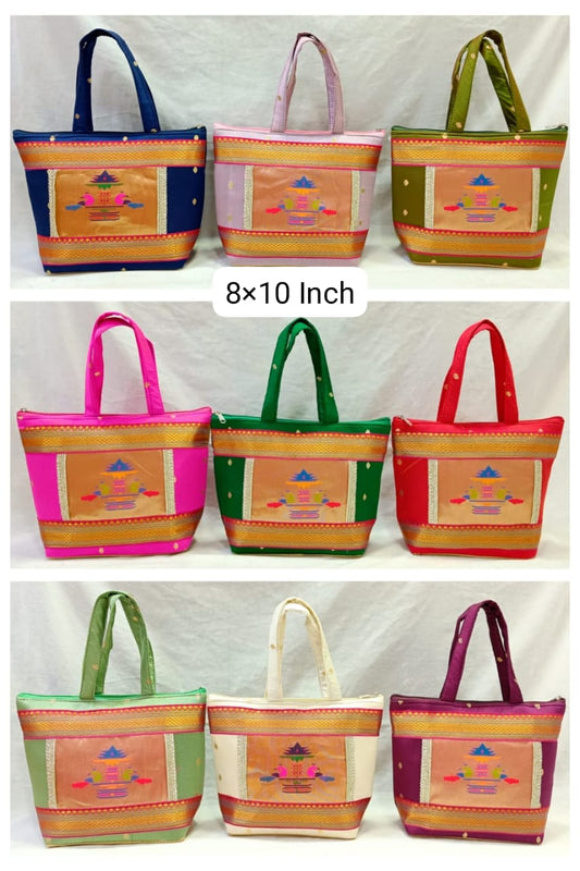 Paithani Hand Bag (8×10 Inch)
