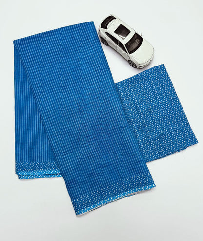 Soft Linen Saree with Digital Print Blouse | Elegant Casual & Office Wear Saree