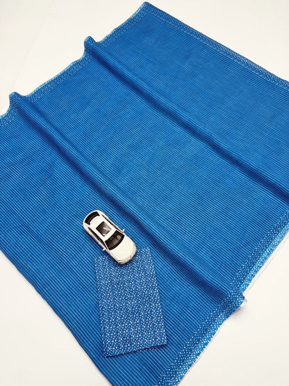 Soft Linen Saree with Digital Print Blouse | Elegant Casual & Office Wear Saree