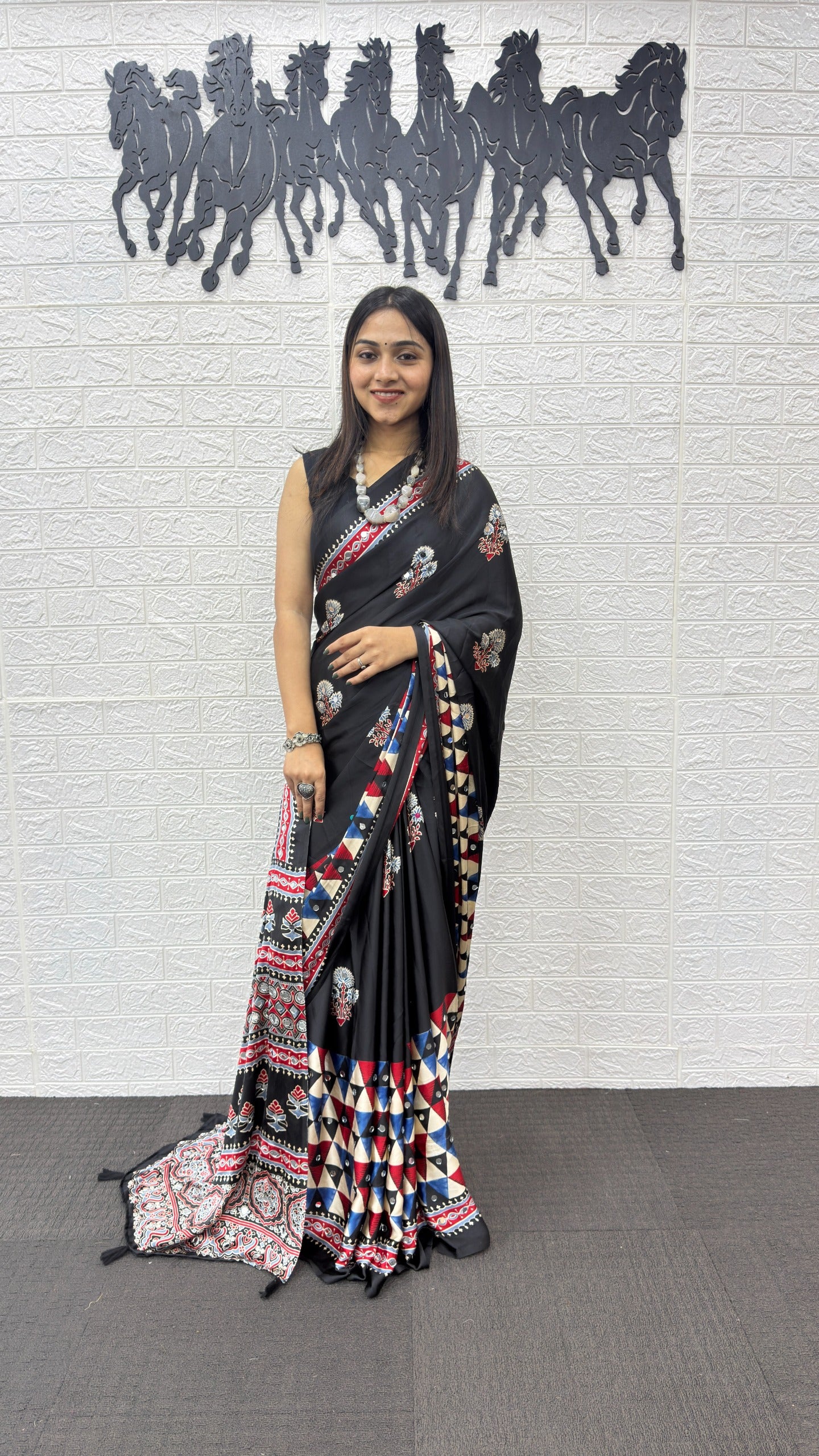 Japan Satin Silk Saree with Real Mirror Work | Premium Party Wear Saree
