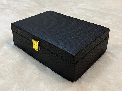Black Luxury Series – 8 Grid Watch Storage Case (Code: W012)