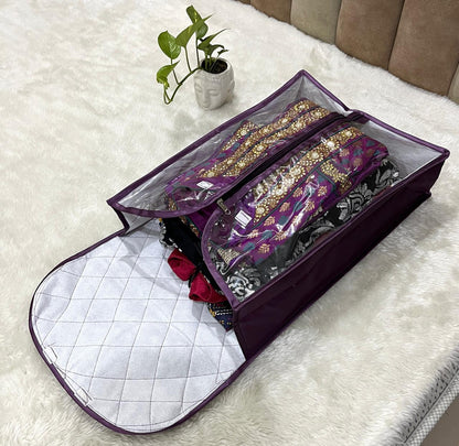 Satin Salwar Kameez Storage Bag – Premium Finish | Code: G008 ( 3 Pieces )