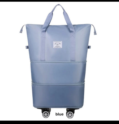 Wheel Folding Bag Imported Waterproof For Unisex