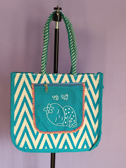 Eco Friendly Shoulder Jute Bag for Office, College, Small Travel bags, Shopping Bag, Grocery Bag, Gym Bag, Tote Bag. Handbags