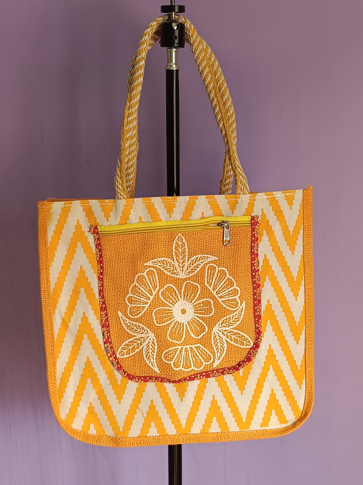 Eco Friendly Shoulder Jute Bag for Office, College, Small Travel bags, Shopping Bag, Grocery Bag, Gym Bag, Tote Bag. Handbags