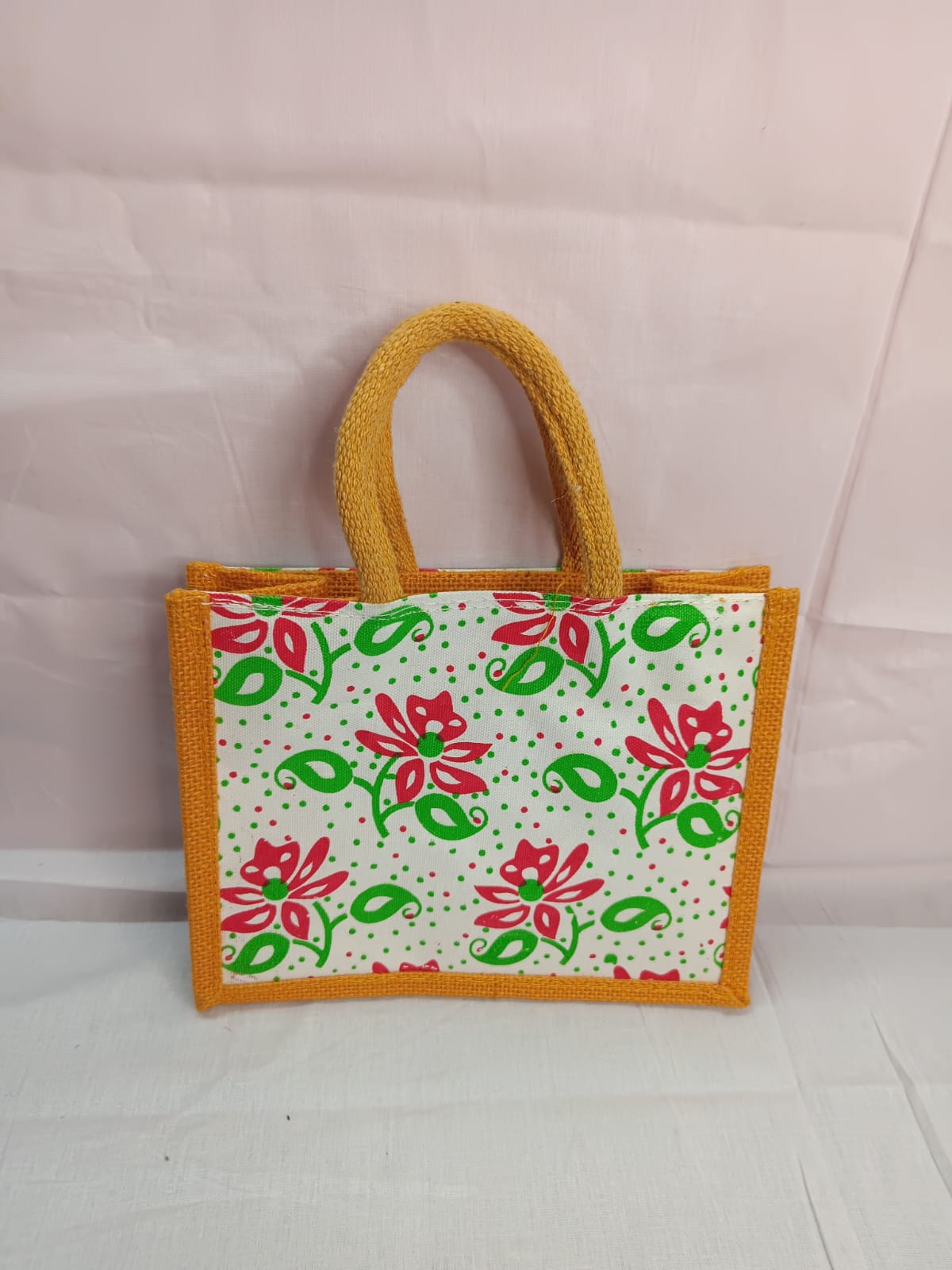 Jute Canvas Bag ( 6 Pieces )