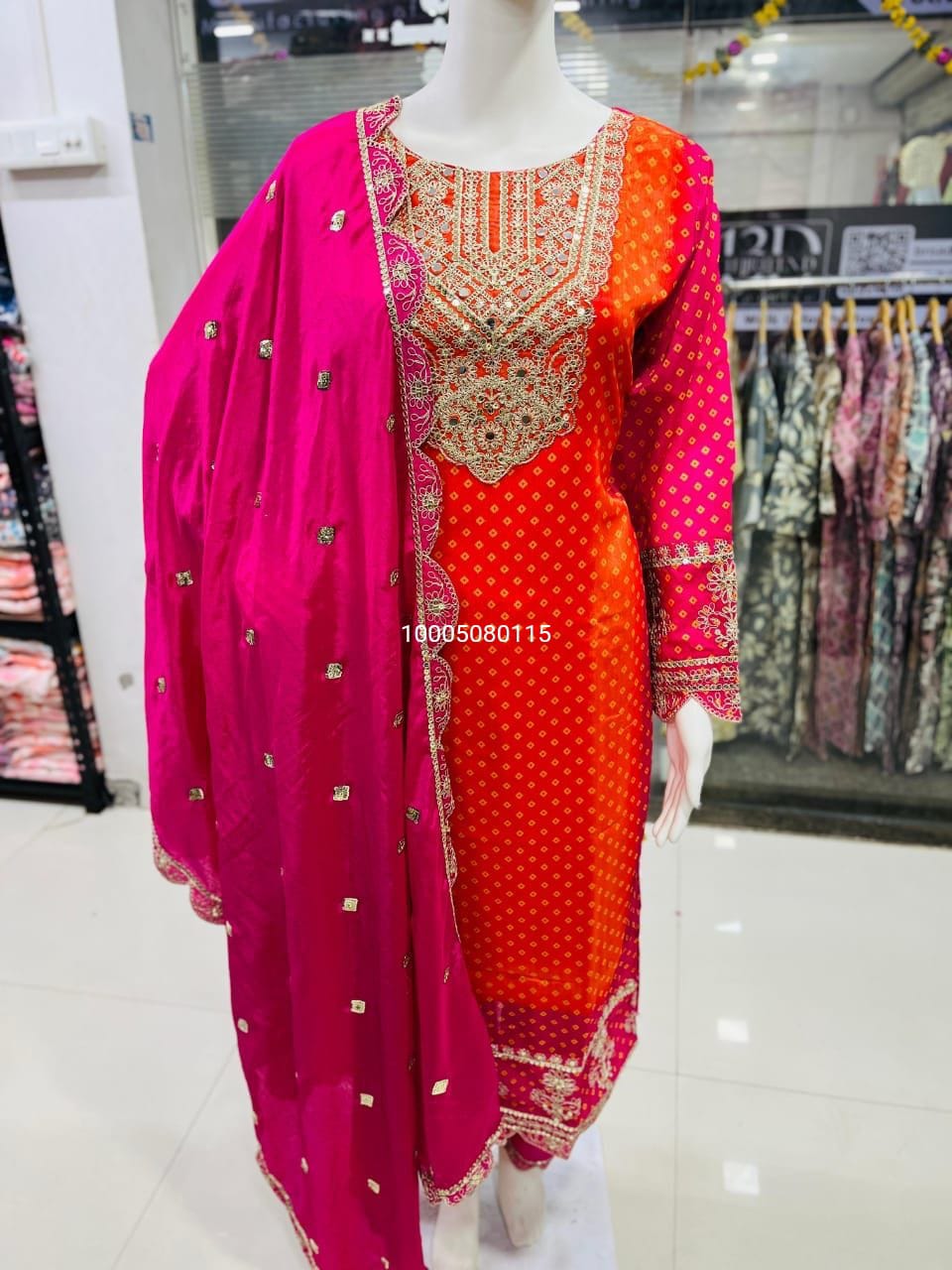 Superb Quality Chinon Silk Designer Suit