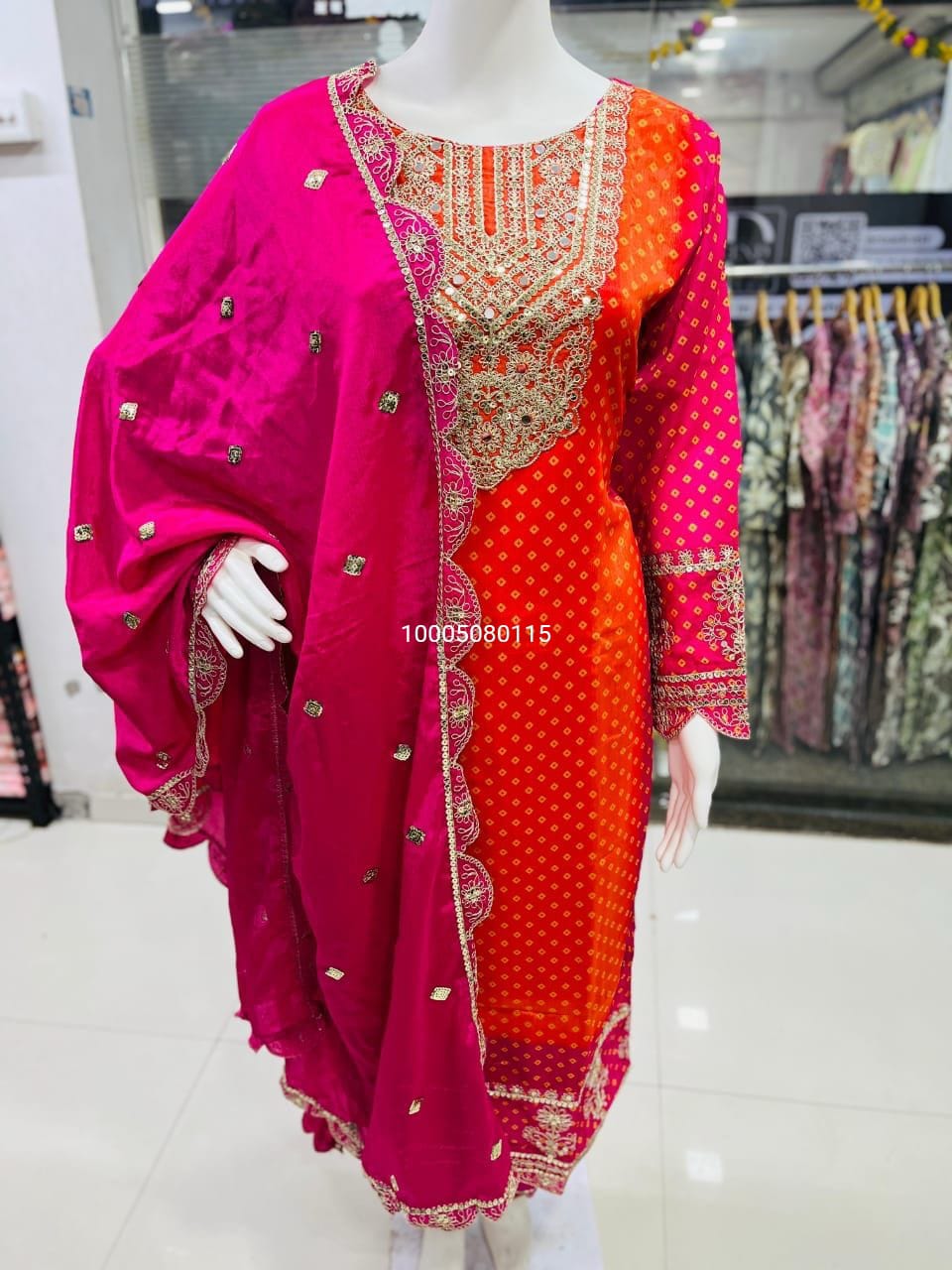 Superb Quality Chinon Silk Designer Suit