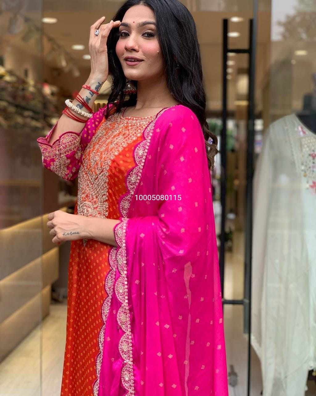 Superb Quality Chinon Silk Designer Suit