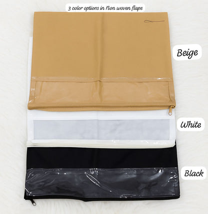 Economy Single Saree Cover with Clear Window – Heavy 80 GSM Non Woven ( 24 Pieces )