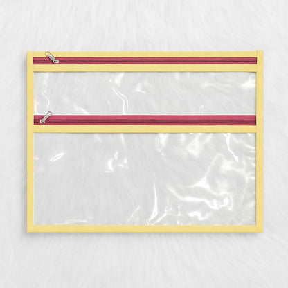 PVC Single Saree Cover with Blouse Pocket – Transparent & Durable Storage Bag ( 10 Pieces )