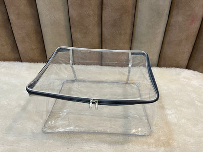 Transparent Saree Cover – 0.30 mm Sturdy High-Clarity | Size 13.5 x 16.75 x 8 inch | ( 3 Pieces )