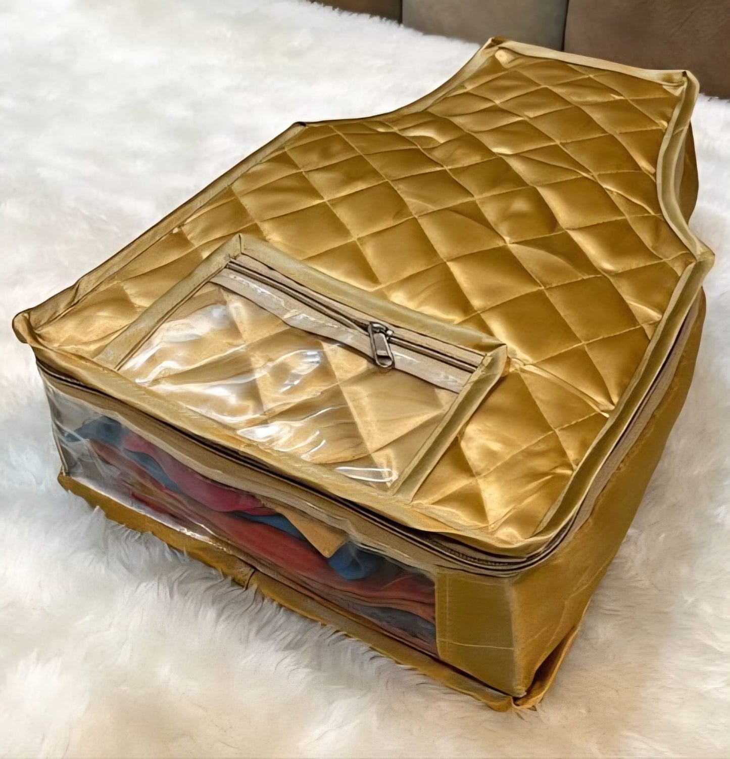 Quilted Satin Blouse Cover – Super Premium Finish ( 4 Pieces )