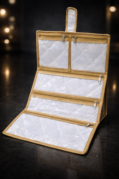 Premium 5-Pocket Jewellery & Accessories Travel Organizer – Compact & Elegant Design ( 3 Pieces )