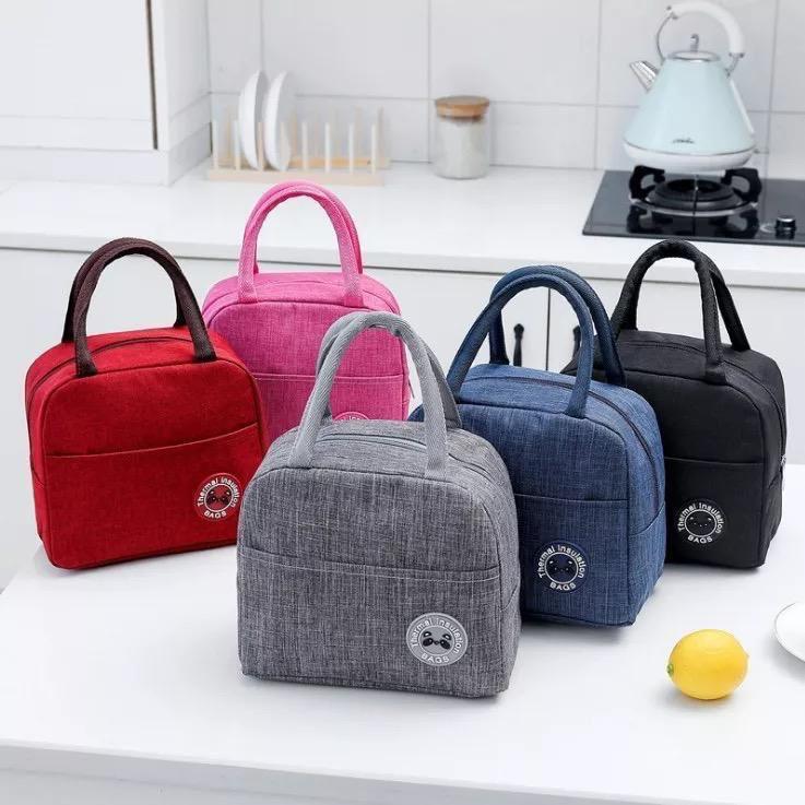 Insulated Lunch Bag for Office School Picnic Outdoor Men Women Student (10 Pieces)